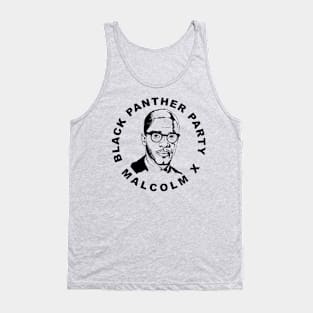 Black Panther Party Malcolm X Tank Top